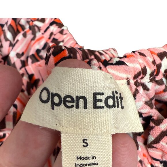 OPEN EDIT Women's NWT Shirring Detail Square Neck Top | Size S - Picture 10 of 11